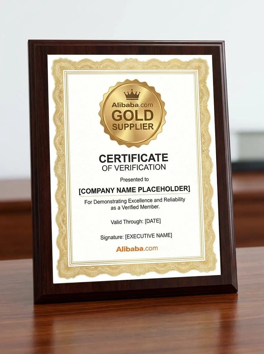 Alibaba.com Gold Supplier Certificate